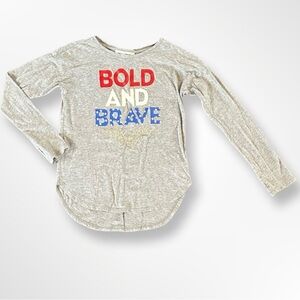 Gap Bold and Brave Wonder Woman Girls Patriotic Tee